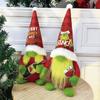 Festive Green Furry Monster Plush Santa Claus Doll Decoration For Christmas American Style