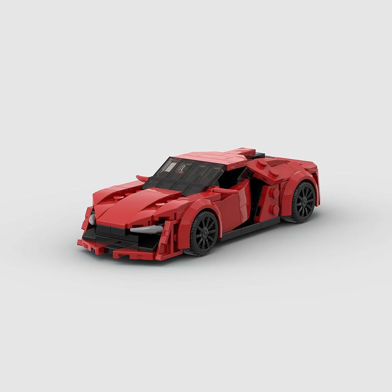 MOC Technical Car City Speed Vehicle Vetro Car Rally Building Blocks Bricks Ornament Creative Toys For Kids Adults Birthday Gift