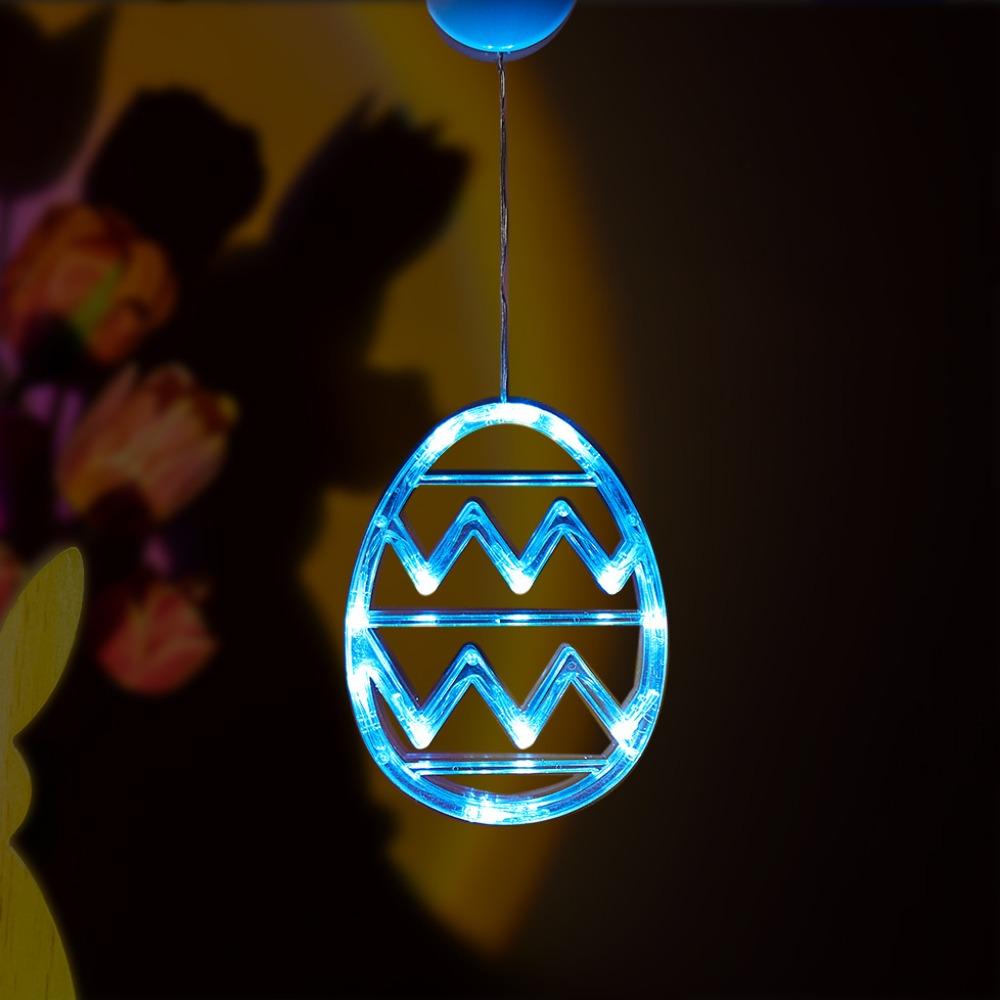 Multicolor Egg Suction Cup Light Plastic Atmosphere Light New Easter Window Lights  Party