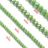 1 Strand Faceted Crystal Beads Olive Green Abacus Glass Loose Spacer Beads For Jewelry Making DIY Necklace Bracelet 3/4/6/8mm