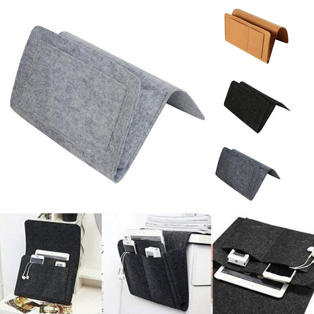 Bed Bedside Pocket Book Clamp Computer Felt Holder