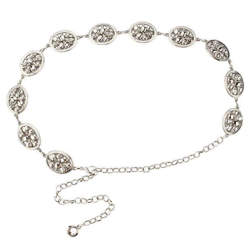 

Европейская и американская трендовая металлическая поясная цепочка для молодых женщин, этнический стиль, личность, нишевая, универсальная, для женского тела, поясная цепочка