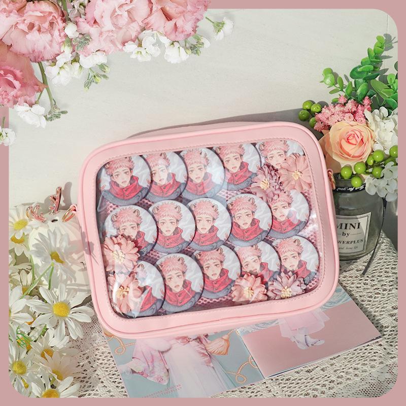 

Bag female pain bag Japanese fresh girl jk handbag student contrasting color shoulder messenger bag versatile envelope style розовый