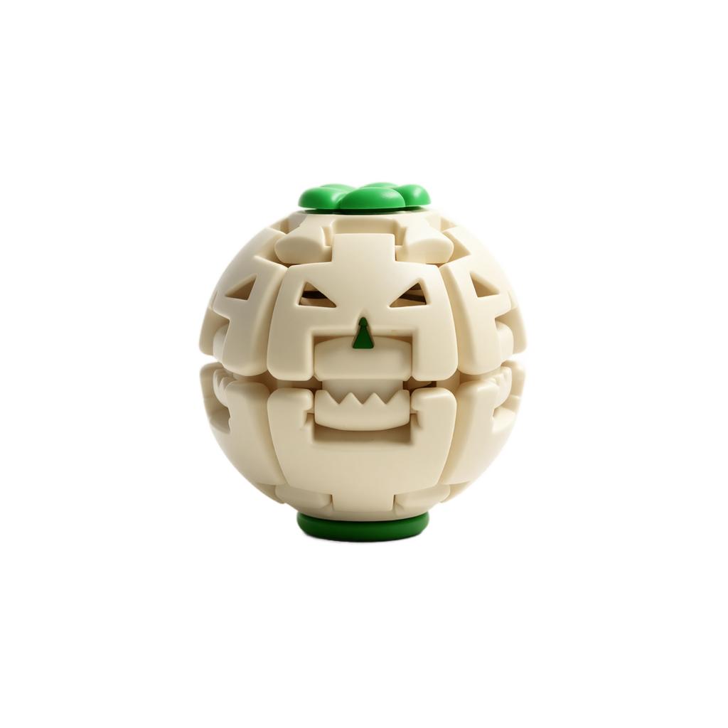 Halloween Pumpkin Press and Light-Up Ball, Glowing Toy