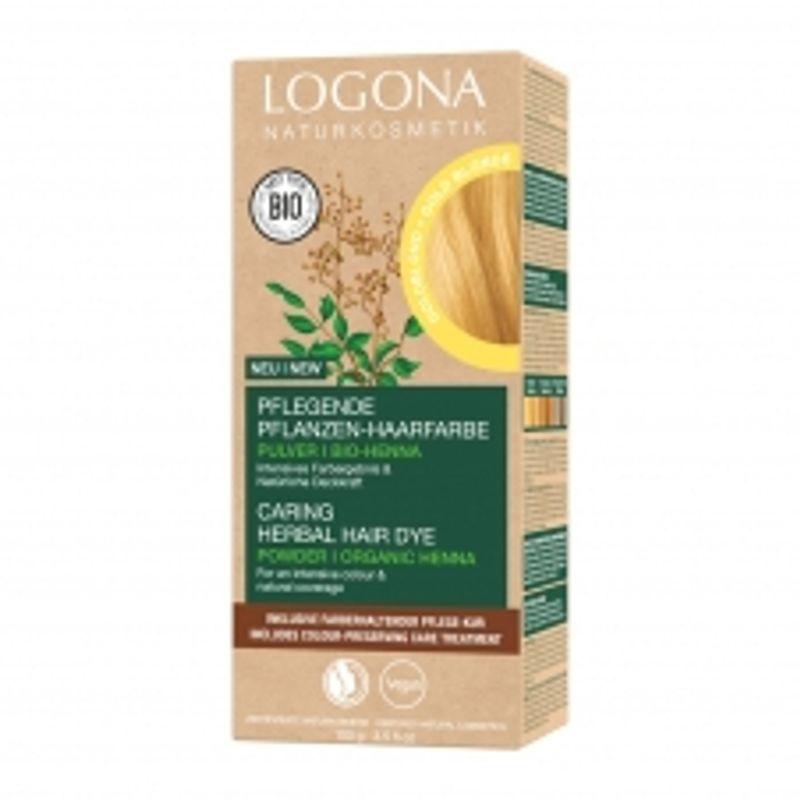 

Logona Питательная травяная краска для волос порошок (01. Золотистый блонд) 100г