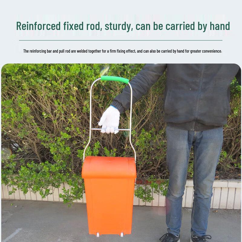 Outdoor Long Handle Wheeled Dustpan