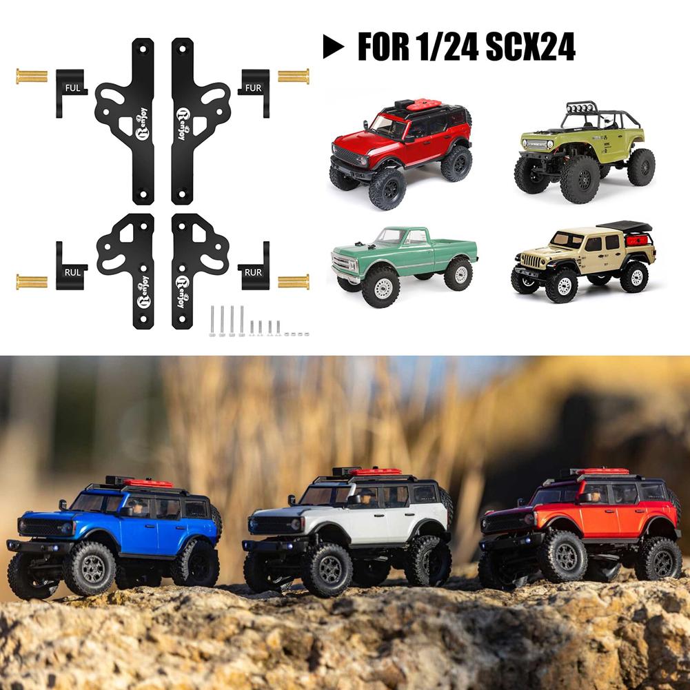CNC Aluminum Shock Flex Blades for SCX24 1/24 RC Crawler Upgrade Parts Shock Absorber Mount