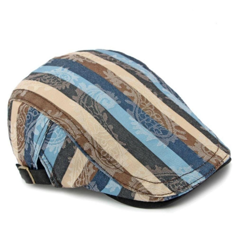 Vintage Printed Painter Beret Hats Thin Casual Artist Painter Hat Breathable Duck Tongue Hat Women Men
