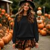 Women's Plus Size Loose Fit Neck Pullover Sweatshirt in Color for Everyday Casual Wear