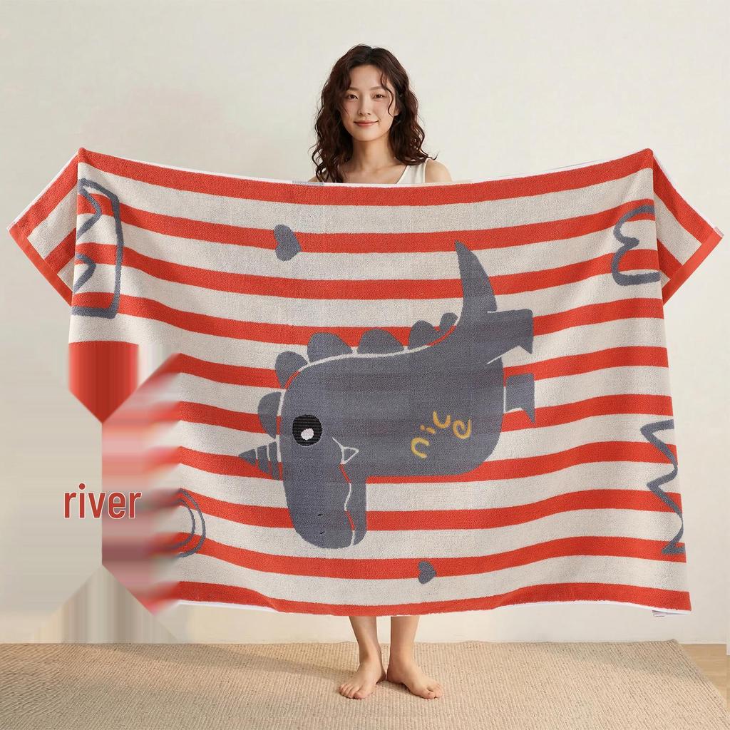 100% Cotton Thickened Quick-Dry Bath & Beach Towel - Enlarged & Premium Quality for Men