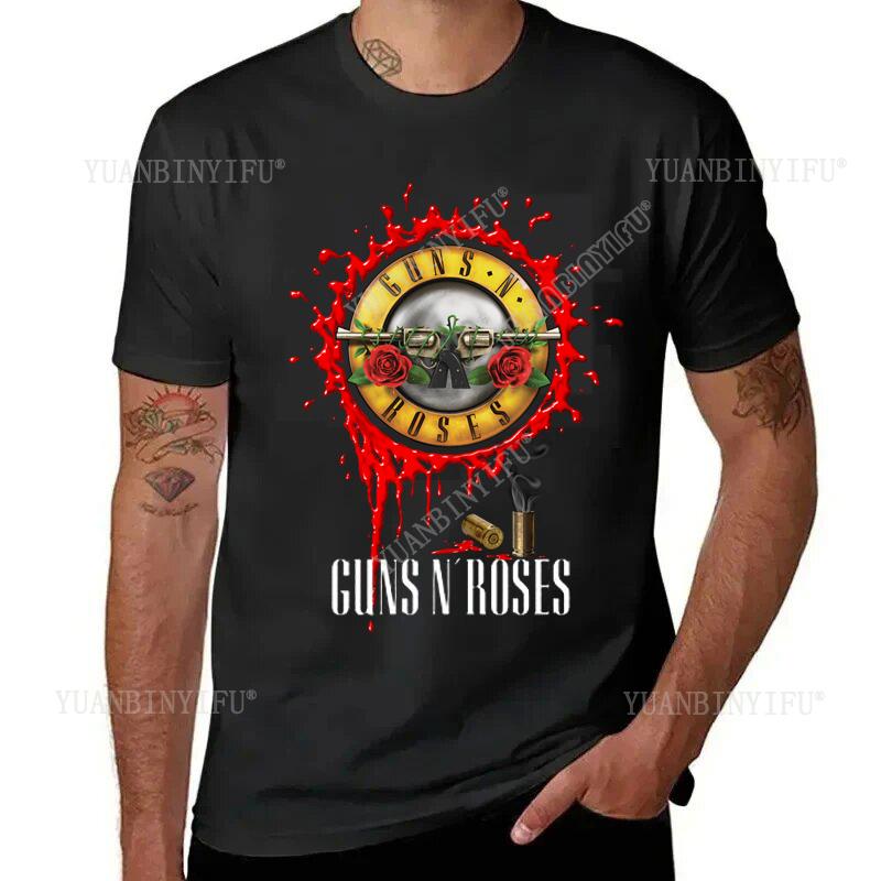 New Arrival  Punk-style Fashion Guns N Roses Band Unisex T Shirt  Short-Sleeved Gender-Neutral Breathable Street Fashion