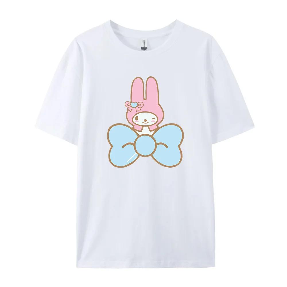 Cotton Breathable Childrens Tshirt Summer New Cute Melody Printed Parent Child Wear Unisexs and Womens Short Sleeves 2026