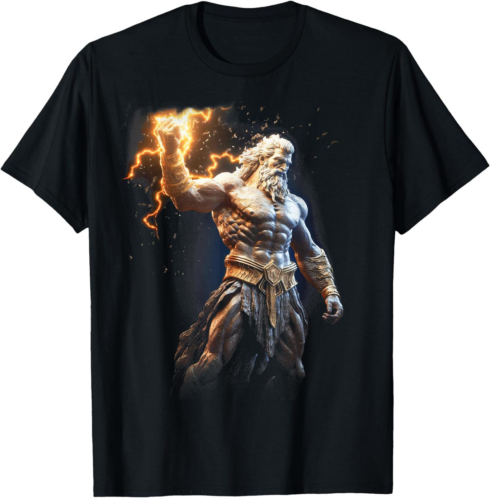 Zeus God of Thunder Greek Mythology Greek God T-Shirt Gift All Size S-4XL M