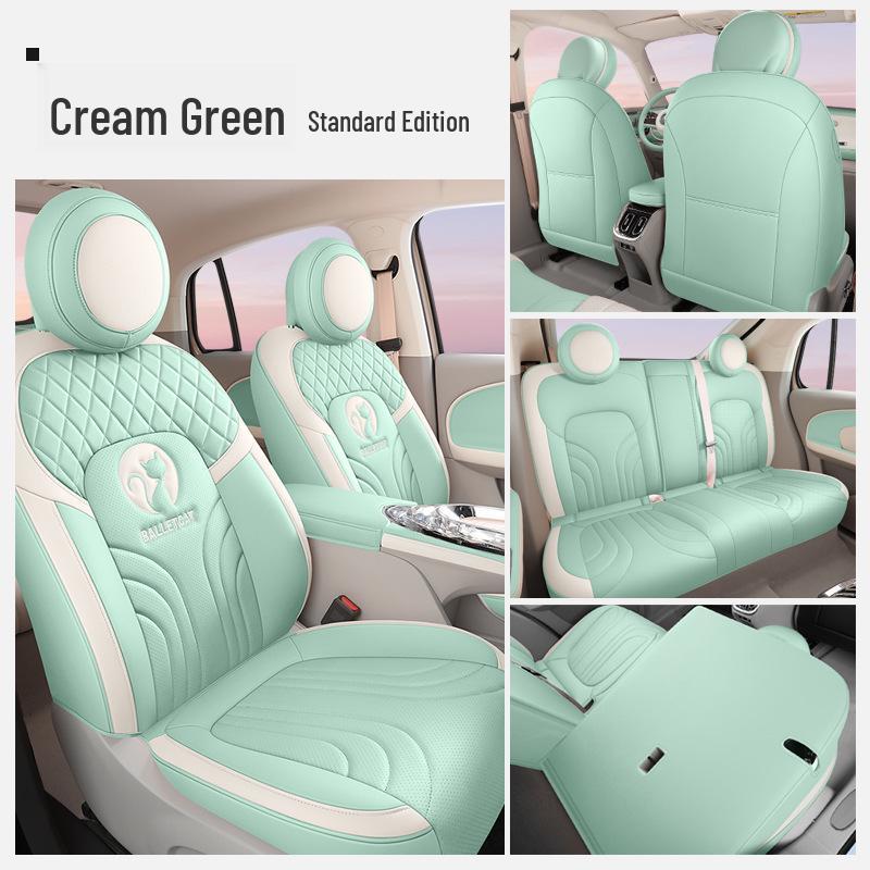 ZFL Leather Sports Seat Cushion for Great Wall ORA Ballet Cat - All-Season Car Seat Cover