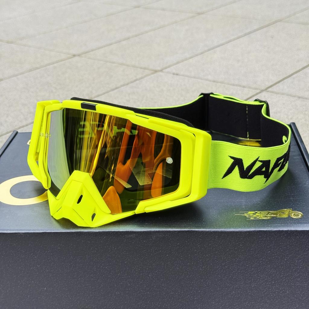 NAFEIB ATV Dirt Bike Goggles Motorcycle Glasses Off-Road MX Anti-UV Windproof Eyewear Helmet Mask Gafas for Motocross Racing
