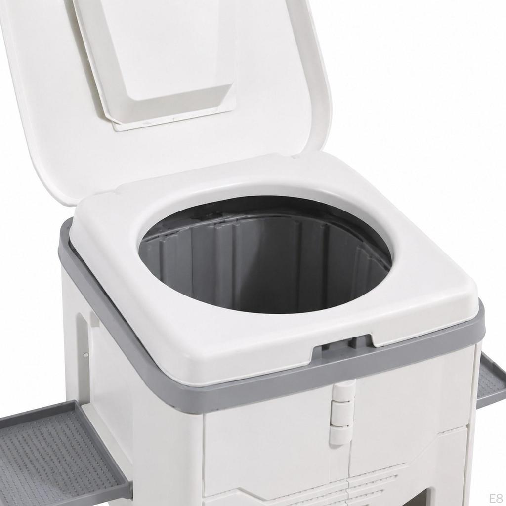 Camping Toilet Foldable Trash Can Easy Clean Compact Portable Potty Travel for Hiking