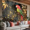 1 Piece of Elegant Parrot Theme Polyester Tapestry, Machine Washable, Polyester Fabric, Perfect for Living Room, Bedroom, Office