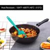 Hotec Silikonspatel, Hitzebeständiges Silikon-Backwerkzeug, Joghurtlöffel, Kuchen, Creme, Kochutensil, Backutensil (Set mit 5, 5 Farben)