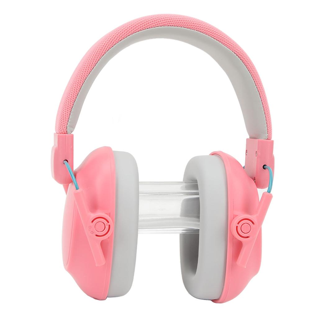 Kids Hearing Protection Ear Muffs Sleep Study Noise Reduction Cancelling Headphone Pink