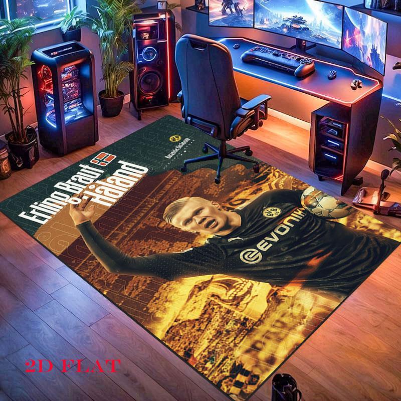 football star Carpet Rug for Living Room Bedroom Home Sofa Decoration,Kids play Nonslip Floor Mat