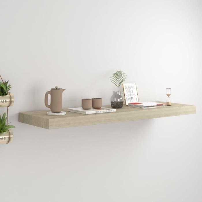 VidaXL Floating Wall Shelf Oak 80x23.5x3.8 Cm MDF