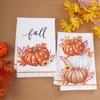 Fall Kitchen Towels for Fall Decor Orange Pumpkin Truck Maple Leaves Autumn Dish Towels Thanksgiving Farmhouse Rustic Home Kitchen Decor 16 x 24 Inch