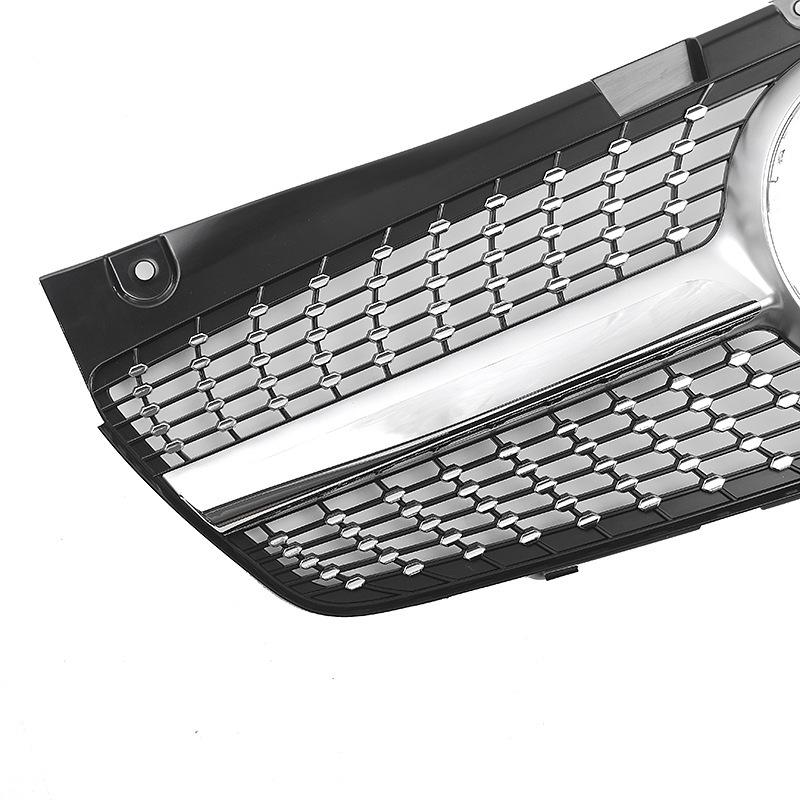 For Viano W639 2011-2014 Front Grille Diamond Star Style ABS Replacement Racing Grill Bumper Mesh Facelift Exterior Car Parts