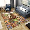 Animal Vintage Puzzle Carpet Rug for Living Room Bedroom Home Sofa Decoration, Kids Play Non-slip Floor Mat
