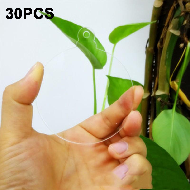 30Pcs Clear Acrylic Christmas Ornament Blank Transparent Acrylic Circle Disc DIY Crafts Christmas Round Acrylic Hangings