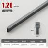 Maniglia per ante di armadio nera a testa tonda con bordi grigi, dorati, argentati