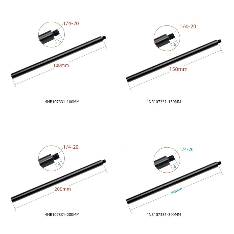 Universal Aluminum Extension Arm 1/4 Male Female Connectors Port Extension Rod Poles for Action Camera & Tripods