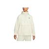 Nike Solid Color Pocket Half-Zip Stand Collar Jacket Men Jackets Milk-White DQ4235-113