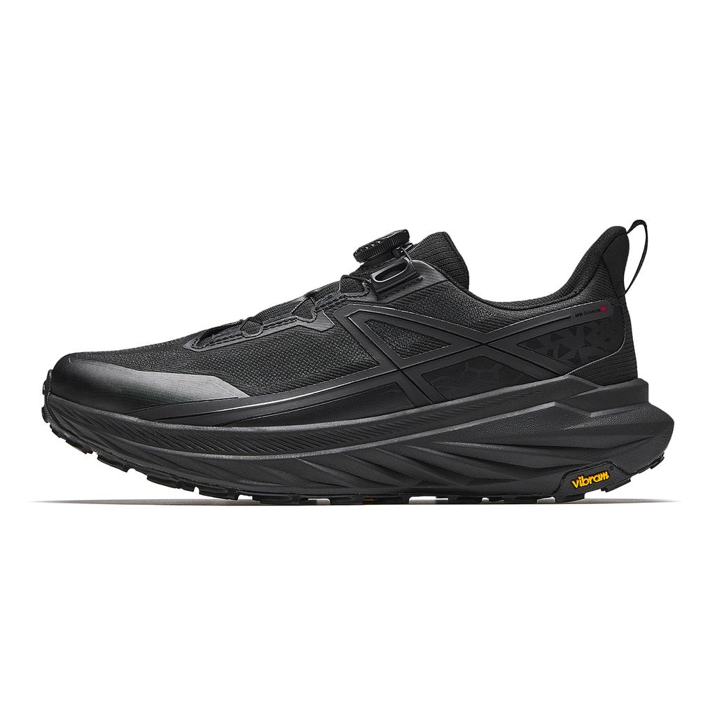 Anta Peregrine Falcon 3 Textile, Rubber Low Top Running Shoes Men's Basic Black 112615508A-3