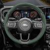 For Suede Snap-on Steering Wheel Cover Fit Renegade Compass Wrangler Jk Jl Grand Cherokee Wk2 Accessories Wj Portachiavi