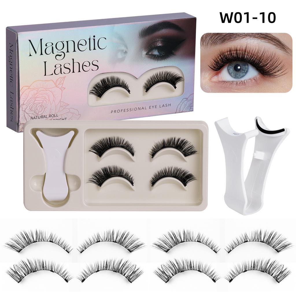 2 Pairs Magnetic Eyelashes - Premium Box Set with Carrying Case