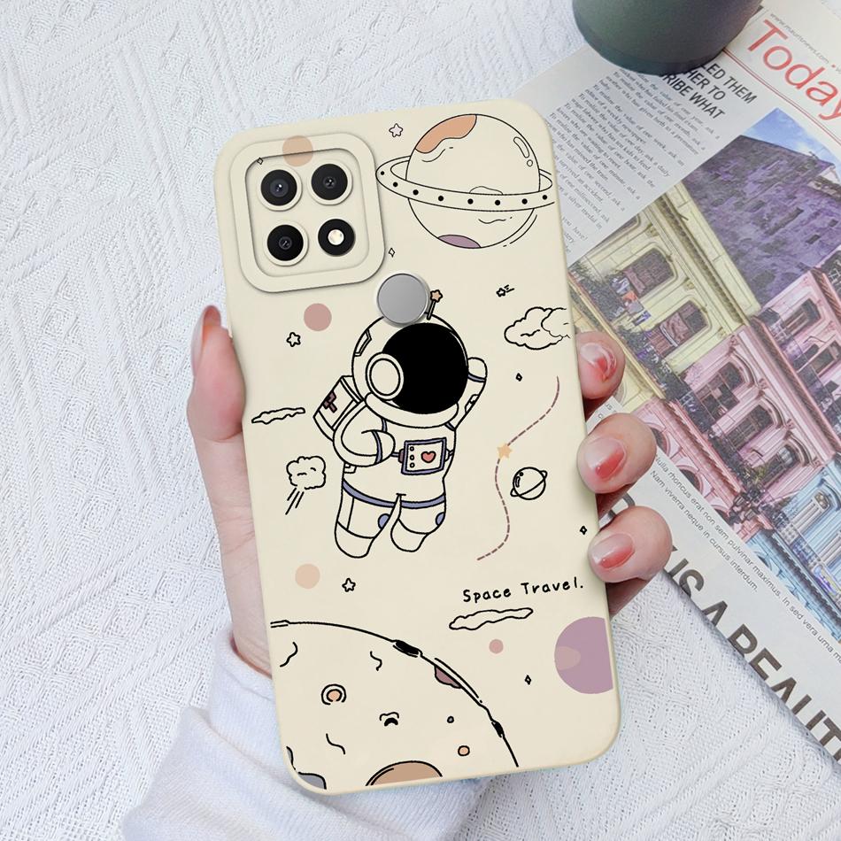Custodie Per OPPO A15 A15S A16K A16E Design Carino Morbido Silicone Liquido Protezione Fotocamera Migliorata Cover Posteriore Per OPPO A 16K 16E Coque