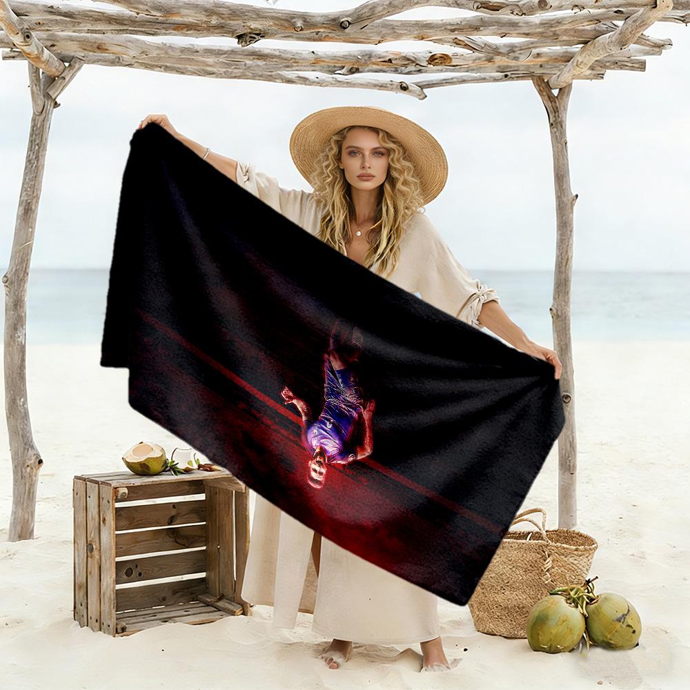 Borussia Dortmund's Star Player Beach Towel High Absorbency & Quick-Dry Comfortable Lightweight