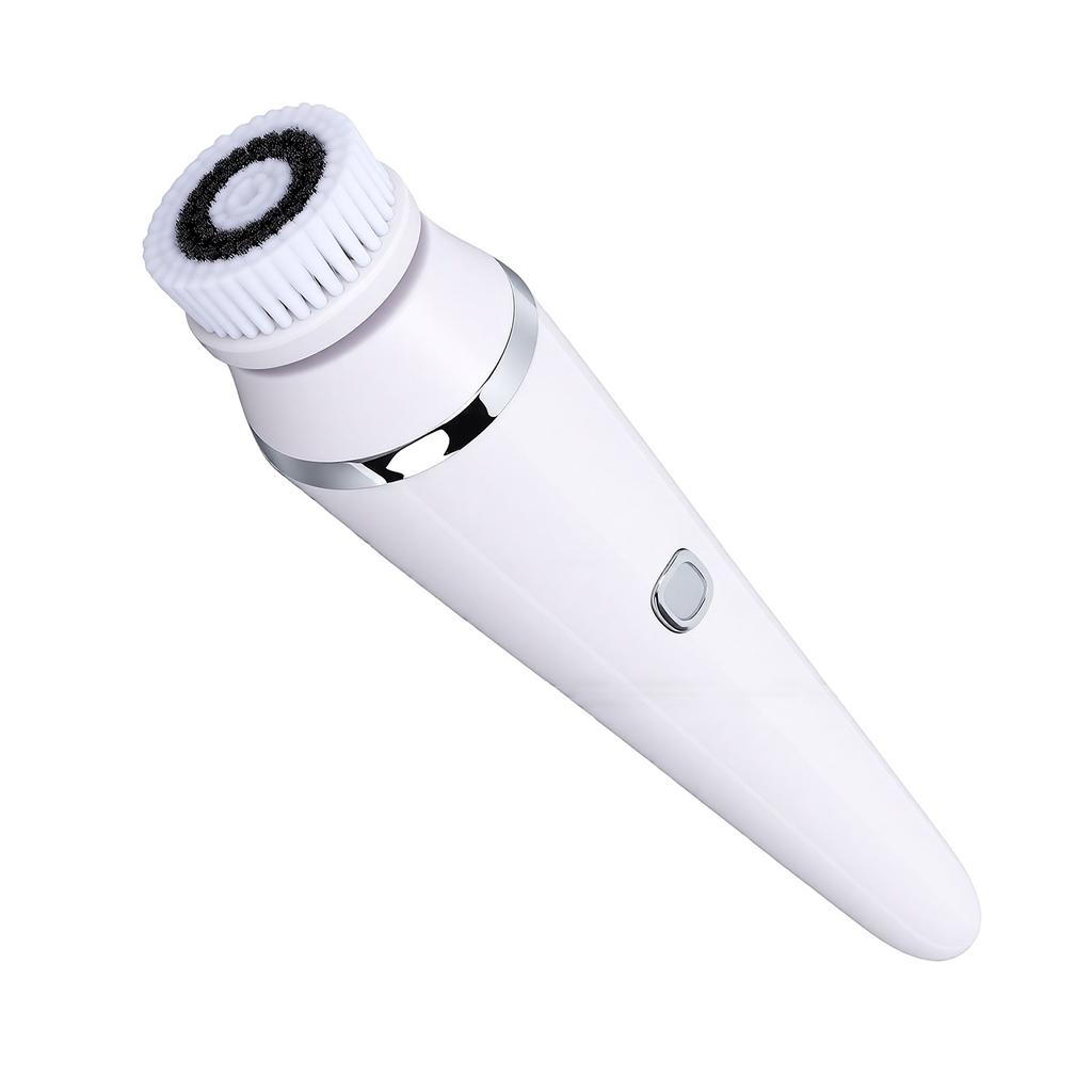 Facial Cleansing Brush Massage Exfoliation Rotating Electric Face Scrubber with 4 Brush Heads for Deep Pore Cleaning