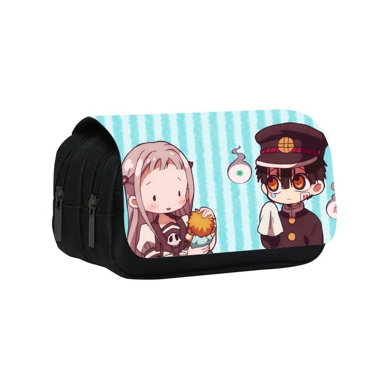 Toilet Bound Hanako Kun Pattern Double Layer Stationery Storage Bag For Students And Professionals