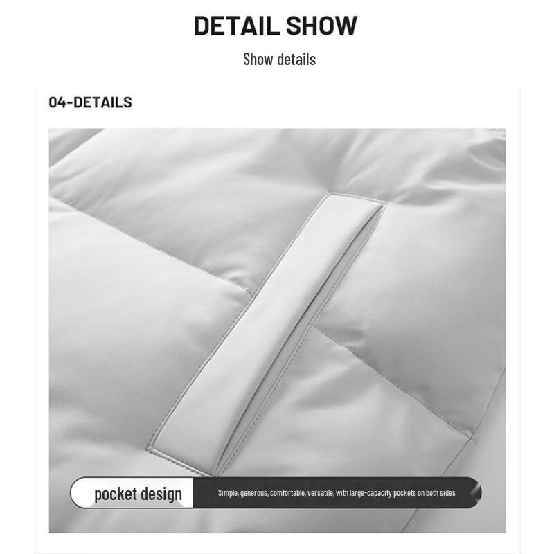 Playboy Men's Stand Collar Winter Padded Jacket