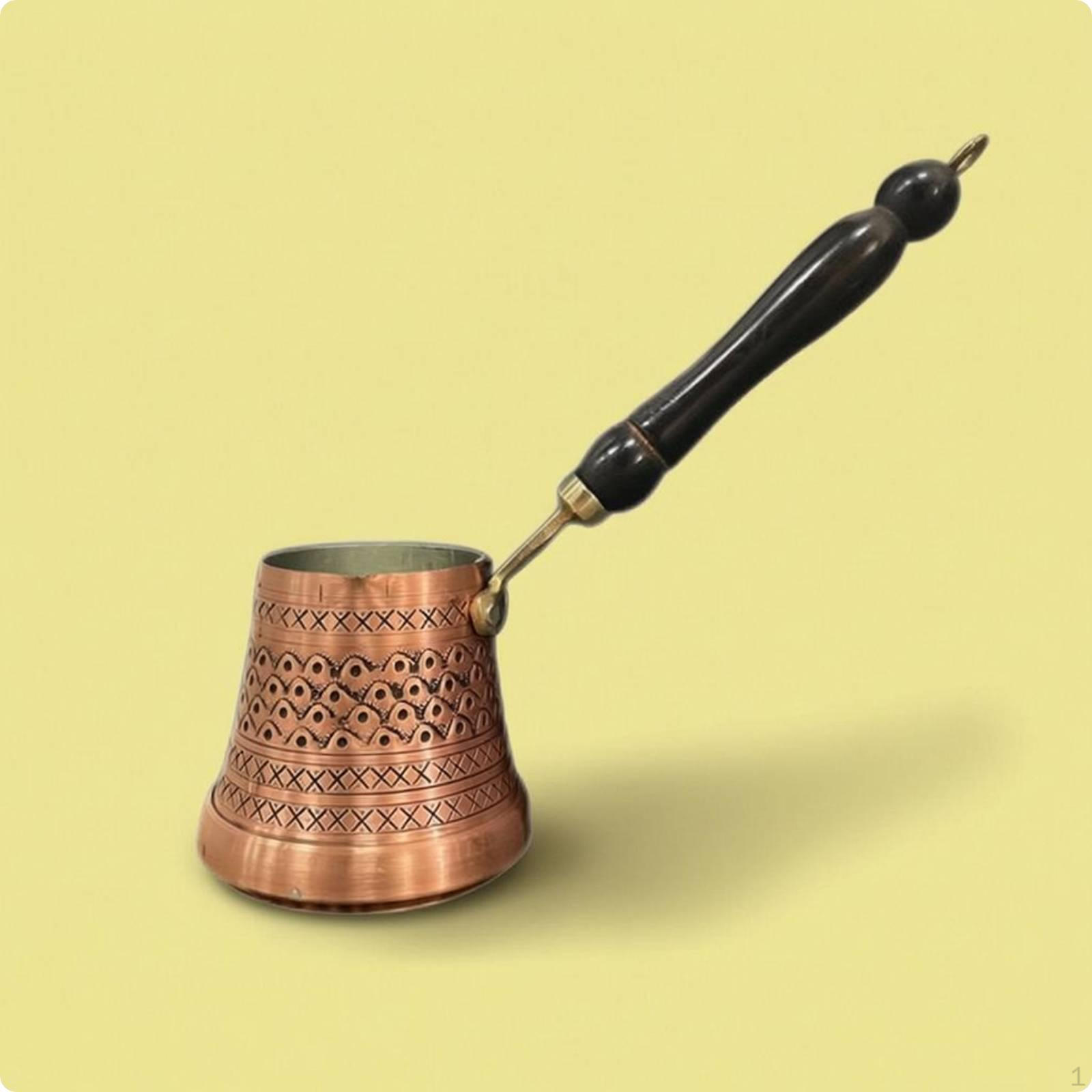 Turkish Coffee Pot Tinned Interior Copper