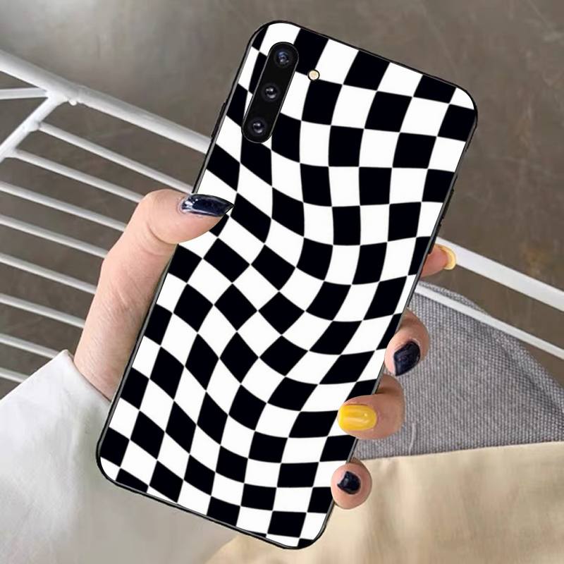 crazy checkers Phone Case for Samsung Note 5 7 8 9 10 20 pro plus lite ultra A21 12 72