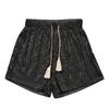 Women Summer Sequined Shorts High Waist Casual Loose A Line Shorts Shiny Clubwear Night Out Shorts Silver Black Shorts