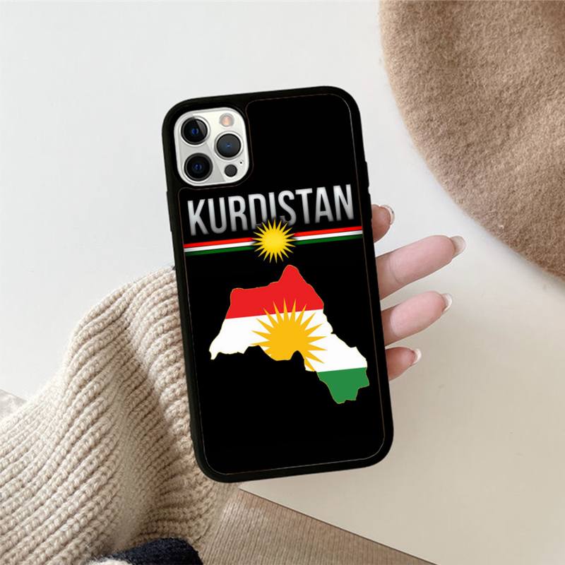 

Чехол для телефона с курдским флагом Силиконовый PC+TPU чехол для iPhone 11 12 13 Pro Max 8 7 6 Plus X SE XR Жесткий Fundas 13 Pro Max