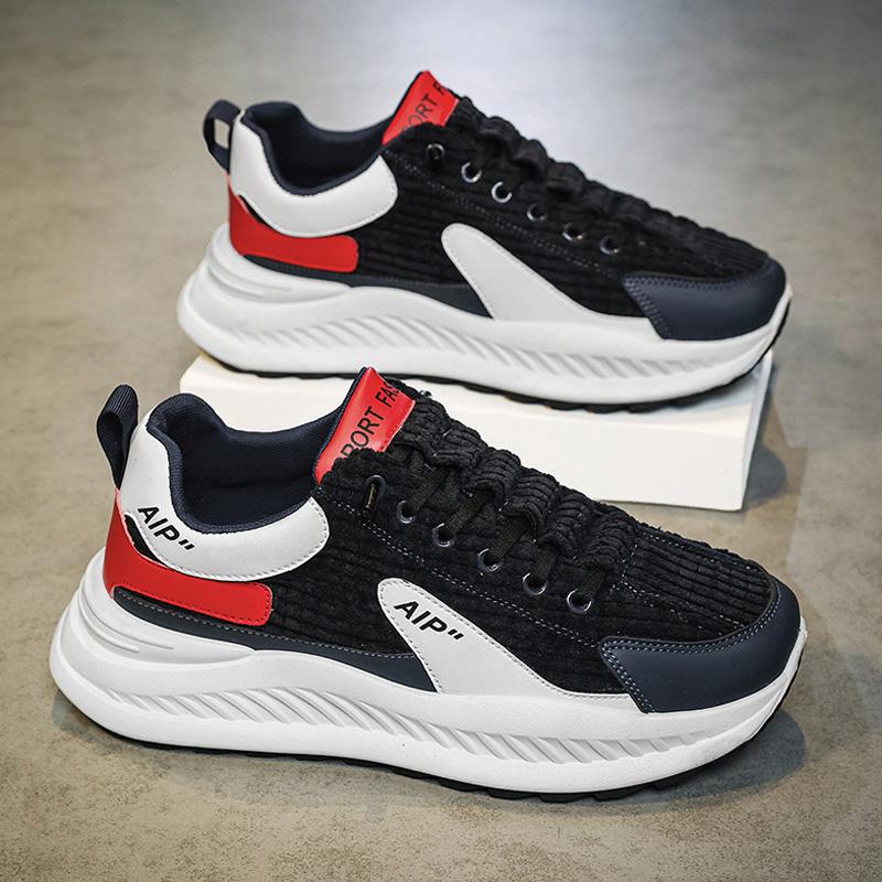 Forrest Gump Men's Shoes Autumn and Winter 2024 New Youth Versatile Student Non-slip Sports Casual Height Increase Dad Trendy Shoes