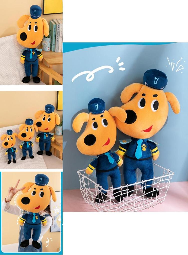 Sheriff Labrador Plush Toy Cute And Soft Stuffed Animal For Kids 35cm Height Pp Cotton Filling