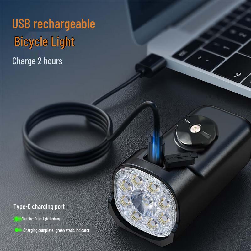 Longchan Aluminum Alloy Rechargeable Bicycle Light Set