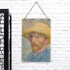 Autoritratto di Van Gogh Decorazione Murale Personalizzata in Metallo Pittura Decorativa per Soggiorno Camera da Letto