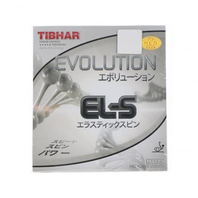 TIBHAR Evolution Tischtennis High Spin EL-S Gummi, Spannung, Typ, BT146856, Rot, 1.9