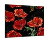 GLASS PROTECTIVE PLATE FOR STOVE 60x52 FLOWERS